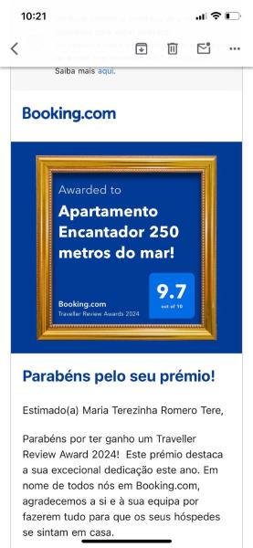 Apartamento Encantador 250 metros do mar!